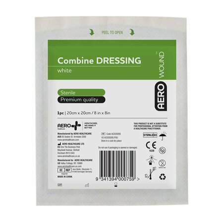 AERO HEALTHCARE Aerowound Combine Dressing 8In X 8In ACD2020S